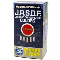 Mr Hobby J.A.S.D.F. Oceanic Camouflage Color Set # CS665