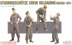Dragon 1/35 Sturmgeschutz/StuG crew reloading Russia'44 # 6192