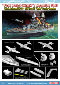 Dragon 1/700 USS Arizona BB-39 Type 97 # 7127 - Plastic Model Kit