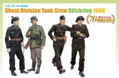 Dragon 1/35 Ghost Division Tank Crew Blitzkrieg 1940 # 6654 - Plastic Model Kit