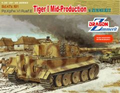 Dragon 1/35 Sd.Kfz.181 Pz.Kpfw.VI Ausf.E Tiger I Zimmerit # 6700 - Plastic Model Kit