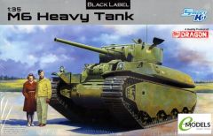 Dragon 1/35 Black Label M6 Heavy Tank # 6798 - Plastic Model Kit