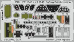 Eduard Big-Ed 1/48 Brewster Buffalo British version (Designed to be used with Tamiya kits) # 49463