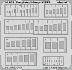 Eduard Template Oblongs Steel Kit Surface Upgrade Tool # 00029
