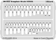 Eduard Template Ovals Steel # 00032