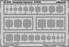 Eduard Template Squares STEEL # 00038