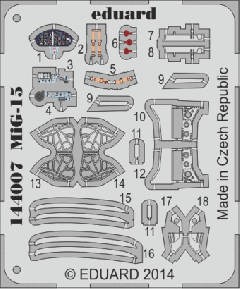 Eduard 1/144 Mikoyan MiG-15 (designed to be used with Eduard Kits) # 144007