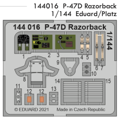Eduard 1/144 Republic P-47D Thunderbolt # 144016