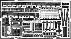 Eduard 1/700 IJN Akagi Aircraft Carrier # 17010