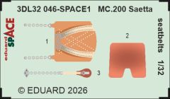 Eduard 1/32 Macchi C.200 Saetta Seatbelts Space Set # 32046