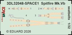 Eduard 1/32 Supermarine Spitfire Mk.Vb Seatbelts SPACE Set  # 32048