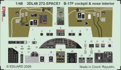Eduard 1/48 Boeing B-17F Flying Fortress Cockpit & Nose Interior SPACE Set # 48272