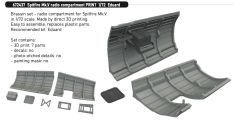 Eduard Brassin 1/72 Supermarine Spitfire Mk.V Radio Compartment (3D-Printed) # 672437