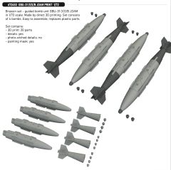 Eduard Brassin 1/72 GBU-31 (V)1/B JDAM (3D-Printed) # 672453