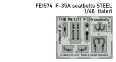 Eduard 1/48 Lockheed-Martin F-35A Seatbelts Steel # 1574