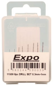 Expo Tools Gaming Gear - 8pc HSS Drill Set # 11509