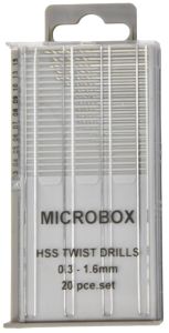 Expo Tools Gaming Gear - HSS Drill SET 0.3-1.6MM Microbox 20PC # 11520