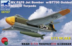 Bronco Models 1/72 Blohm & Voss BV P178 Dive Bomber Jet with BT700 Guided Missile Torpedo # 7007