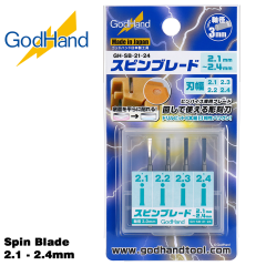 GodHand Spin Blade 2.1-2.4mm Made In Japan # GH-SB-21-24