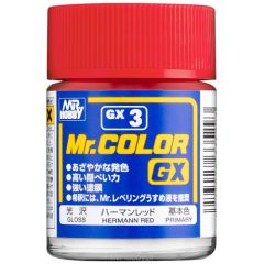 Mr Color GX 18ml Lacquer Gloss Paint # Harmann Red # GX3