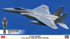 Hasegawa 1/72 McDonnell F-15J Eagle w/t 1/20 resin J.A.S.D.F. Female Pilot Figure # 02325