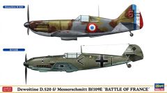 Hasegawa 1/72 Dewoitine D.520 & Messerschmitt Bf-109E "BATTLE OF FRANCE" # 02332