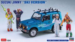 Hasegawa 1/24 Suzuki Jimny "Ski Version" with 4 figures & Ski carrier parts # 20476
