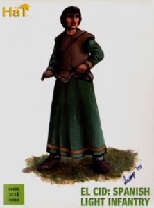 HAT Industrie 28mm/1/56 El Cid Spanish Light Infantry x 36 hard plastic figures # 28002 - Plastic Model Figures