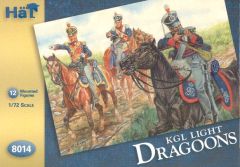 HAT Industrie 1/72 Kings German Legion Light Dragoons. 12 mounted figures also usable as British Light Dragoons. # 8014 - Plastic Model Figures