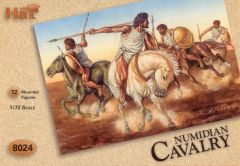 HAT Industrie 1/72 Numidian Cavalry. 12 mounted Numidian cavalrymen. # 8024 - Plastic Model Figures