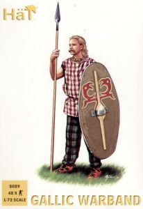 HAT Industrie 1/72 Gallic Warband x 48 figures per box # 8089 - Plastic Model Figures