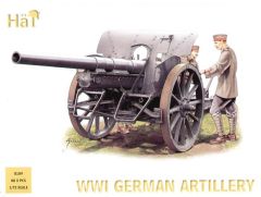 HAT Industrie 1/72 4 x German (WWI) Artillery and Limber # 8109 - Plastic Model Kit
