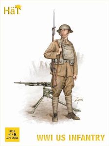 HAT Industrie 1/72 WWI US Infantry # 8112 - Plastic Model Figures
