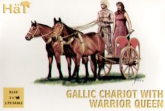 HAT Industrie 1/72 Gallic Chariot with the Warrior Queen # 8140 - Plastic Model Figures