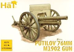 HAT Industrie 1/72 WWI Putilov 76mm Gun # 8173 - Plastic Model Figures