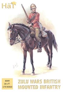 HAT Industrie 1/72 Zulu Wars. British Mounted Infantry # 8209 - Plastic Model Figures