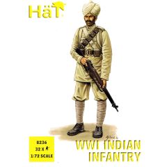 Hat Industrie 1/72 WWI Indian Infantry # 8236 - Plastic Model Figures