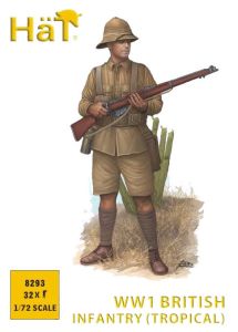HAT Industrie 1/72 British Infantry (tropical) (WWI) (32 figures/box) # 8293