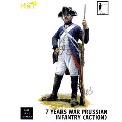 Hat Industrie 1/35 7 Years War Prussian Infantry (Action) # 9402 - Plastic Model Figures