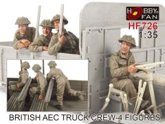 AFV Club 1/35 British AEC Truck Crew (4 figures) # 726 - Resin figures 