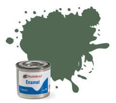 Humbrol 14ml Matt Uniform Green Enamel Paint # 76