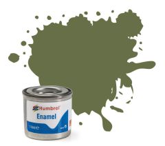 Humbrol 14ml Matt Grass Green Enamel Paint # 80