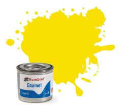Humbrol 14ml Matt Lemon Enamel Paint # 99