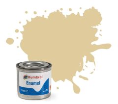 Humbrol 14ml Matt Pale Stone Enamel Paint # 121
