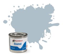Humbrol 14ml Satin US Ghost Grey Enamel Paint # 127