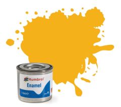 Humbrol 14ml Matt Insignia Yellow Enamel Paint # 154
