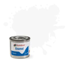 Humbrol 14ml Gloss White Enamel Paint # 22