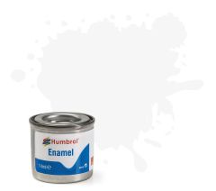 Humbrol 14ml Matt White Enamel Paint # 34