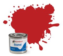 Humbrol 14ml Matt Scarlet Enamel Paint # 60