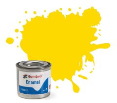 Humbrol 14ml Gloss Yellow Enamel Paint # 69